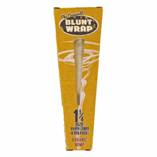 Orginal Blunt Wrap Organic Hemp Cones - 1 1/4 - 6 pack