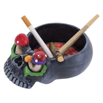 Skull Brain & Mushroom Eyes Ashtray - 5.75" x 4.2"" - Image 2