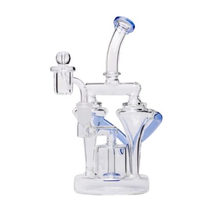 Human Grade Dualing Recycler Glass Rig Water Pipe - Image 8