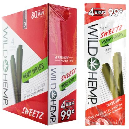 Wild Hemp Hemp Wraps | 4pc | 20pk Display - Image 3