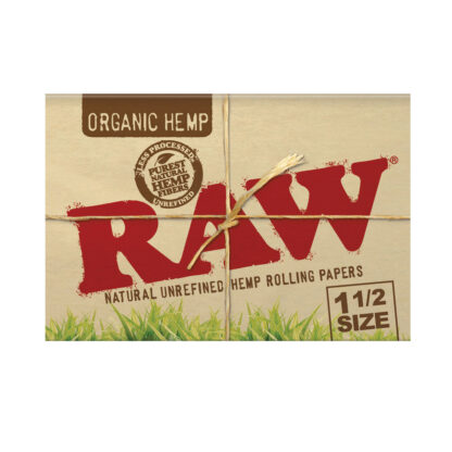 RAW Organic Hemp Rolling Papers - 25 pcs, 1 1/2" - Image 2