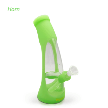 Waxmaid 8.5" Horn Silicone Glass Water Pipe - Image 10