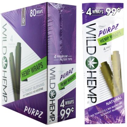 Wild Hemp Hemp Wraps | 4pc | 20pk Display - Image 2