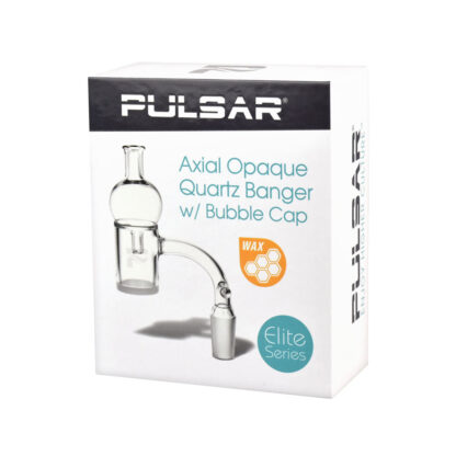 Pulsar Axial Opaque Quartz Banger w/ Bubble Carb Cap - Image 2