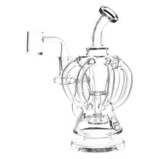 Pulsar Six-Arm Recycler Rig - 8" / 14mm F / Clear