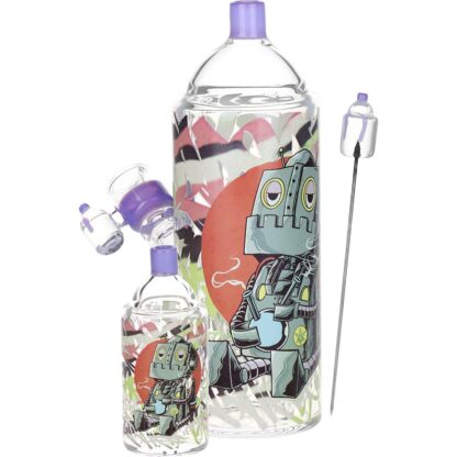 Pulsar Graffiti Series Spray Paint Glass Water Pipe Set / 7.5" / 14mm F - Image 3