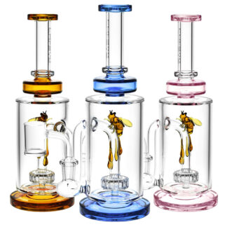 Pulsar Drop Down Bee Dab Rig - 14mm F/8.75"/Colors Vary