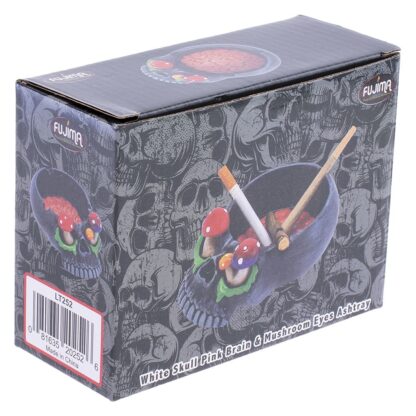 Skull Brain & Mushroom Eyes Ashtray - 5.75" x 4.2"" - Image 3