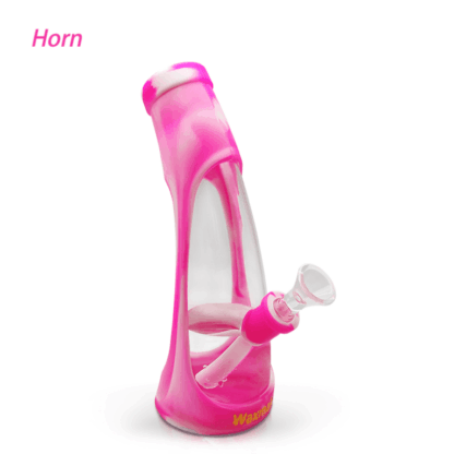 Waxmaid 8.5" Horn Silicone Glass Water Pipe - Image 9