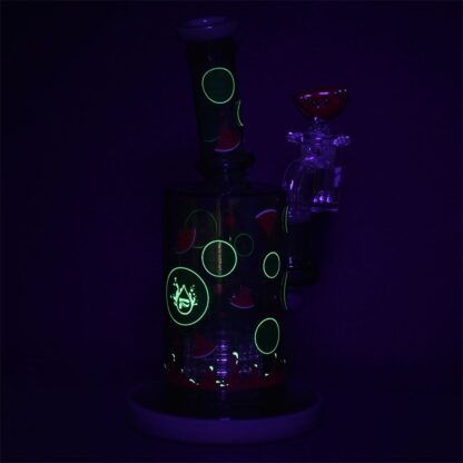 Pulsar Watermelon Zkittles Glow In The Dark Dab Rig Kit - 8" / 14mm F - Image 5