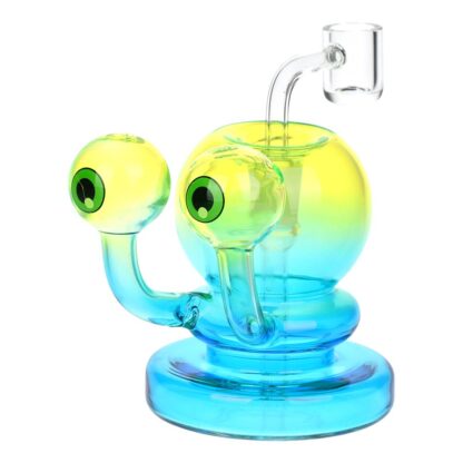 Neon Sponge Bob Pet Beastie Glass Dab Rig - 4" / 14mm F - Image 2