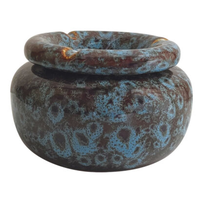 Fujima Moroccan Ceramic Ashtray - Reactive Blue / 5" - Image 4