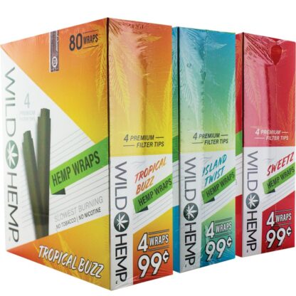Wild Hemp Hemp Wraps | 4pc | 20pk Display - Image 7