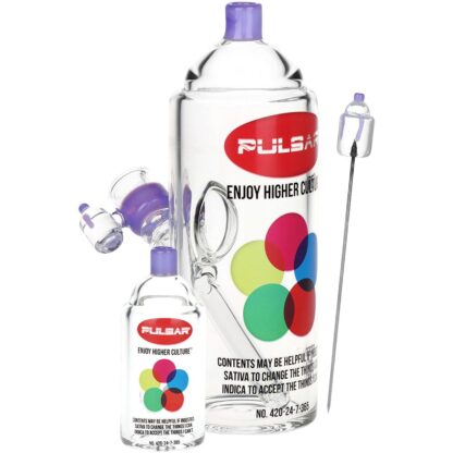 Pulsar Graffiti Series Spray Paint Glass Water Pipe Set / 7.5" / 14mm F - Image 4