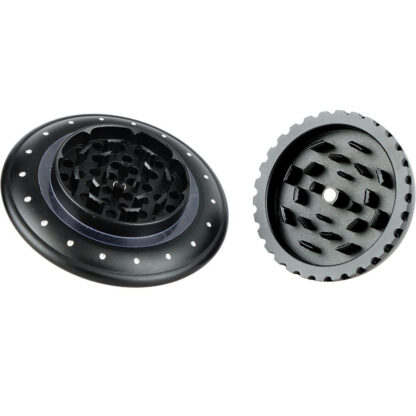 UFO Aluminum Grinder - 3pc / 1.8" / Colors Vary - Image 2