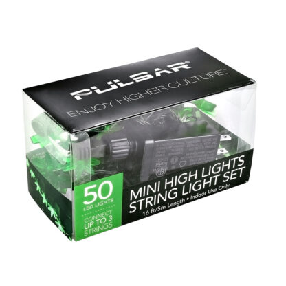 Pulsar Mini High Lights Hemp Leaf LED String Light Set - Image 5