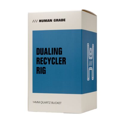 Human Grade Dualing Recycler Glass Rig Water Pipe - Image 10