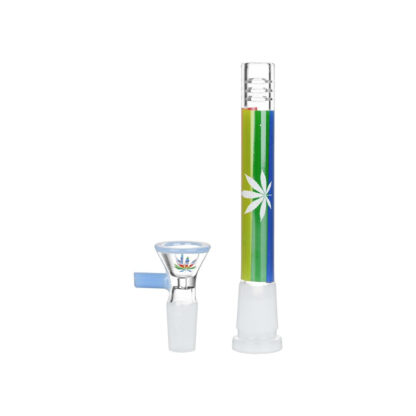 Pulsar Rainbow Pride Glow Glass Beaker Water Pipe - 10" - Image 3