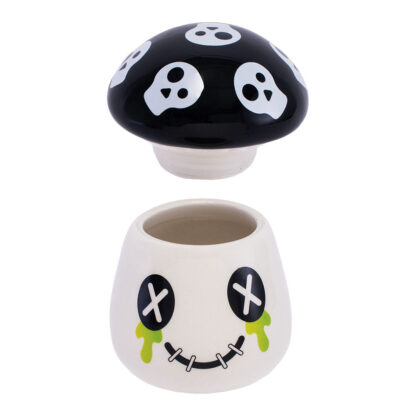 Fujima Mushroom Skull Ceramic Stash Jar - 4.25" - Image 4