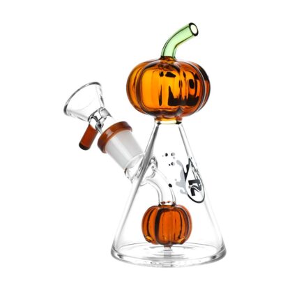 Pulsar Pleasant Pumpkin Pal Glass Water Pipe - 5.25" / 14mm F - Image 2