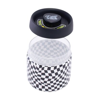 Fujima Dank Tank Vacuum Glass Jar - 4.2" / Checkerboard - Image 4