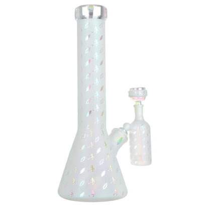 Grateful Dead x Pulsar Bolts And Skellies Glass Beaker Water Pipe Set | 13.75" | 14mm F - Image 11