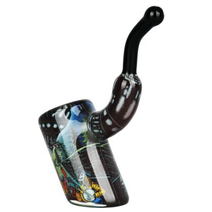 Grateful Dead x Pulsar Inside Print Bent Sherlock Pipe | 4" - Image 20