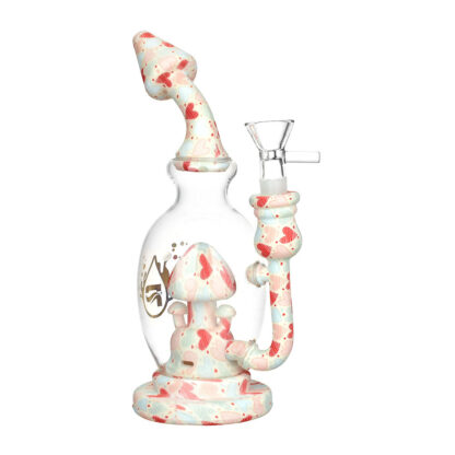 Pulsar Shroom Celebration Water Pipe | 8" | 14mm F - Image 3