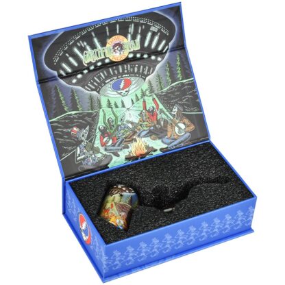 Grateful Dead x Pulsar Inside Print Bent Sherlock Pipe | 4" - Image 24