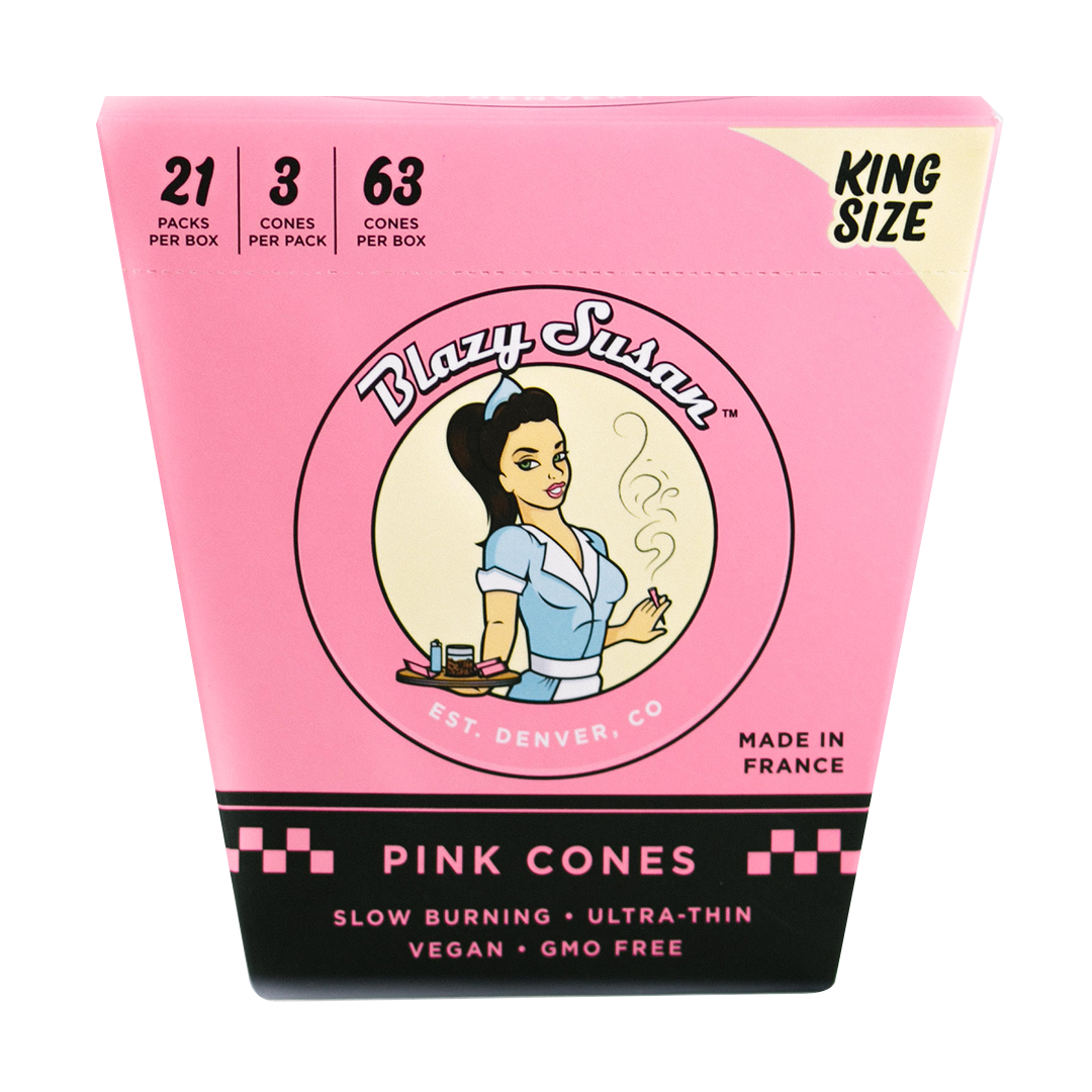 Blazy Susan Pink Paper Cones - Image 6