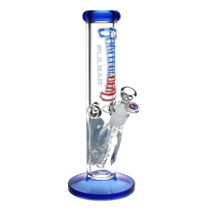 Grateful Dead x Pulsar Straight Tube Glass Bong - 11.75" / 14mm F - Image 2