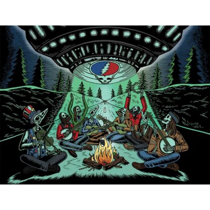 Grateful Dead x Pulsar Inside Print Bent Sherlock Pipe | 4" - Image 22