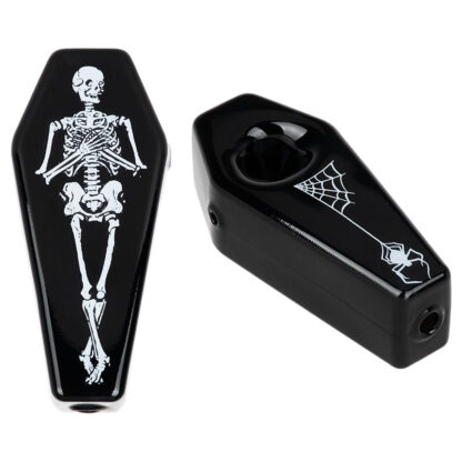 Skelly's Coffin Glass Hand Pipe - 3.75" - Image 3