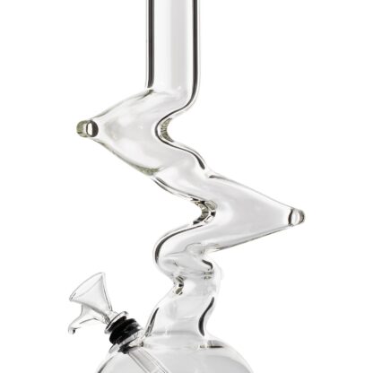 LA Pipes "Jacob's Ladder" Crystal Clear Zong Bong - Image 3