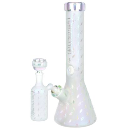 Grateful Dead x Pulsar Bolts And Skellies Glass Beaker Water Pipe Set | 13.75" | 14mm F - Image 9