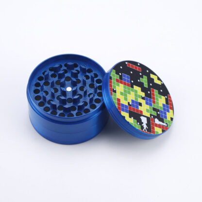 Tetris Design Zinc Alloy Metal Grinder 4 Piece - Image 3