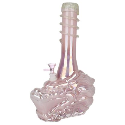 Iridescent Dragon Soft Glass Water Pipe - 14" / 14mm F - Image 2