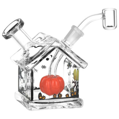 Halloween House Glass Dab Rig - 4.5" / 14mm F - Image 3
