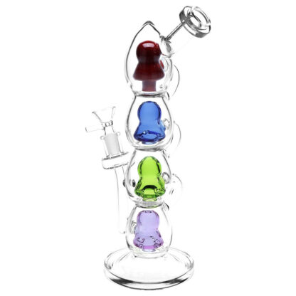 Pulsar Stacks on Stacks Glass Water Pipe - 11.75" - Image 2
