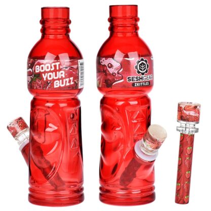 SeshGear Terpade Beverage Bottle Glass Water Pipe | 9.5" - Image 5