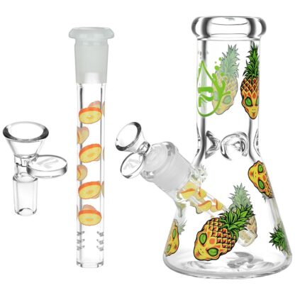 Pulsar Pine alien Design Series Glass Beaker Water Pipe - 8" - Image 3