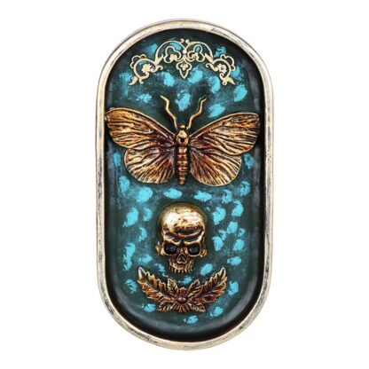 Death Moth Polyresin Incense Burner - 6.75"x3.6"" - Image 2