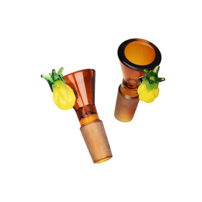 Pulsar Fruit Series Pineapple Express Herb Pipe Glow Duo - 10" / 14mm F - Image 5