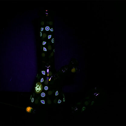 Pulsar Fruit Series Pineapple Express Herb Pipe Glow Duo - 10" / 14mm F - Image 2