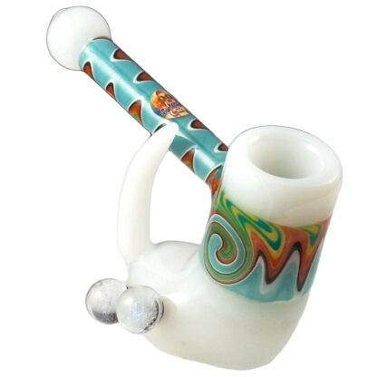 Crush Fang Bub Pipe w/Dual Galaxy Marbles (Various Colors) - Image 2