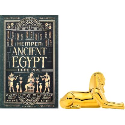 Hemper Ancient Egypt Sphinx Glass Hand Pipe - 5" - Image 5