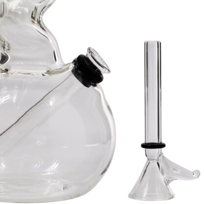 LA Pipes "Jacob's Ladder" Crystal Clear Zong Bong - Image 4
