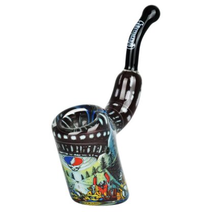 Grateful Dead x Pulsar Inside Print Bent Sherlock Pipe | 4" - Image 21