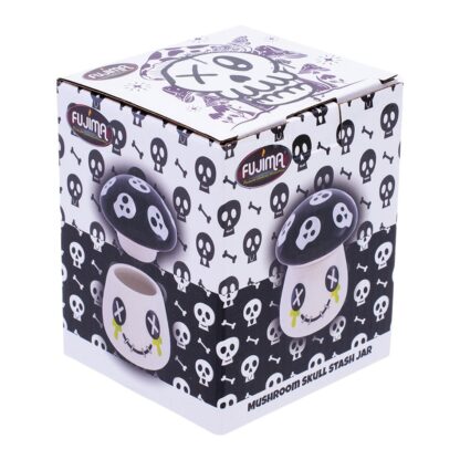 Fujima Mushroom Skull Ceramic Stash Jar - 4.25" - Image 5