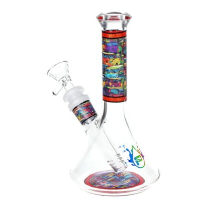 Pulsar Design Series Flared Beaker Glass Water Pipe | 6.75" | 14mm F - Image 6